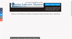 Desktop Screenshot of castinolakeviewmansion.com